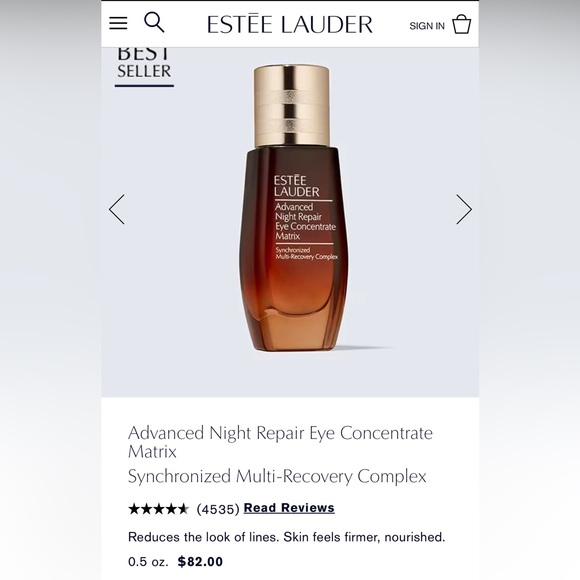 Estée Lauder Advanced Night Repair Eye Concentrate Matrix
Multi-Recovery Complex - Picture 2 of 5